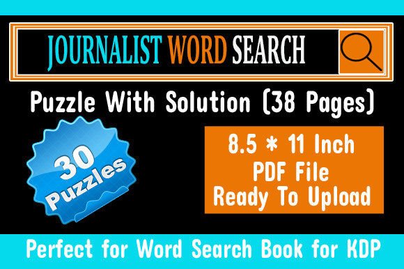 Journalist Word Search Puzzles: A Smart KDP Venture in the Age of Digital Leisure