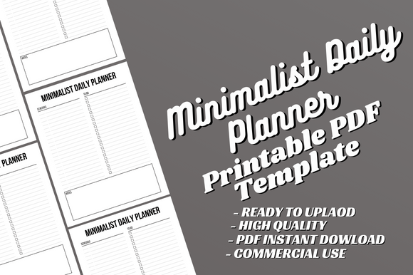 Minimalist Daily Planner - Canva Interio