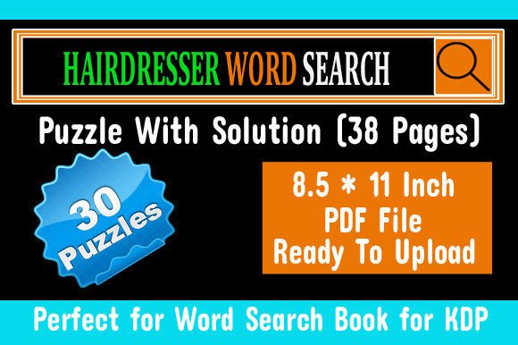 Navigating Educational and Activity Book Options: A Look at the Hairdresser Word Search Puzzle for KDP