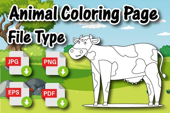 The Cow Coloring Page: A Simple Asset for Creativity and Commerce