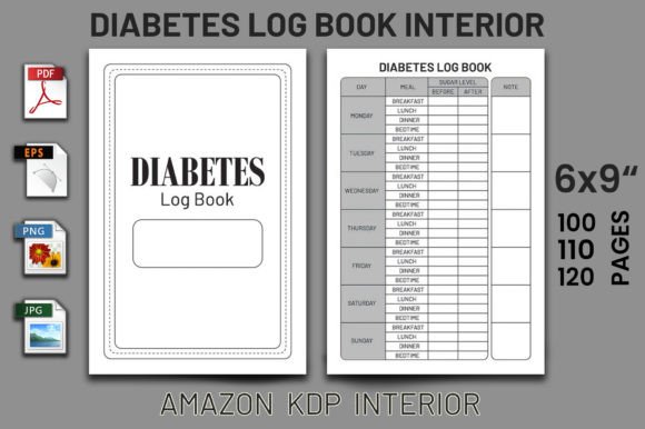The Diabetes Log Book KDP Interior: A Tool for Creating Market-Ready Publications
