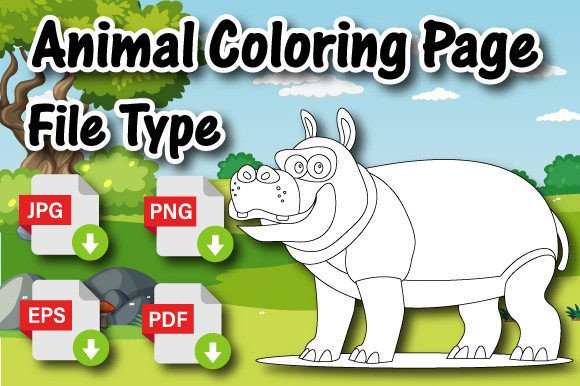 The Strategic Value of an Animal Coloring Page Hippo for Creative and Commercial Goals