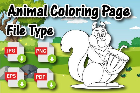 The Strategic Value of the Animal Coloring Page Squirrel in the Digital Creator Economy