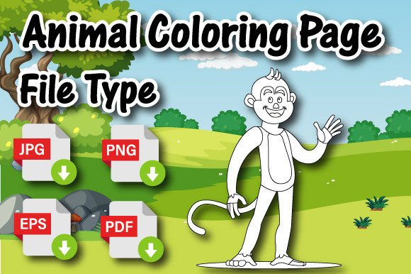 The Ultimate Digital Monkey Coloring Page for Creators
