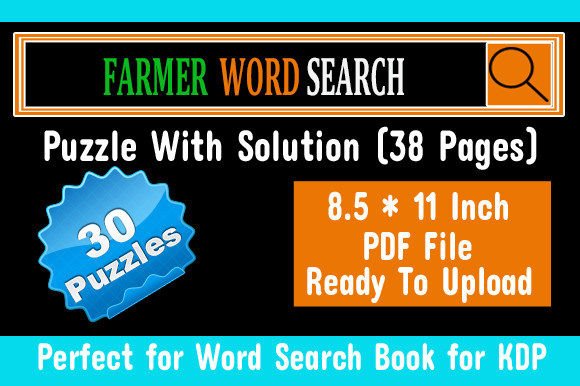 The Ultimate Guide to the Farmer Word Search Puzzle KDP Interior