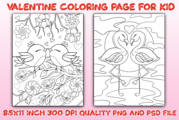 Valentine's Coloring Pages Vol 06: A Ready-to-Use Creative Toolkit